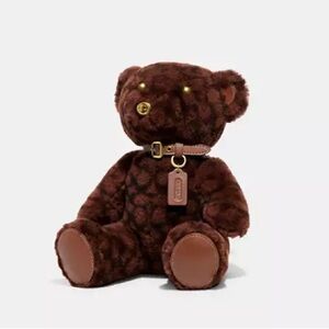 Coach Bear Collectible In Signature Shearling